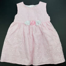 Load image into Gallery viewer, Girls Wonder Nation, lined pink gingham party dress, GUC, size 1-2, L: 41cm