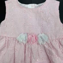 Load image into Gallery viewer, Girls Wonder Nation, lined pink gingham party dress, GUC, size 1-2, L: 41cm