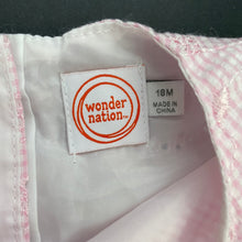 Load image into Gallery viewer, Girls Wonder Nation, lined pink gingham party dress, GUC, size 1-2, L: 41cm