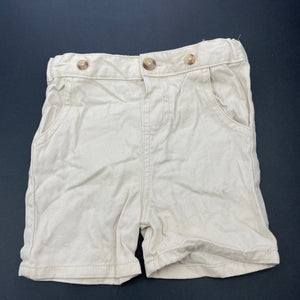 Boys Little Gent, cotton shorts, adjustable, EUC, size 000,  