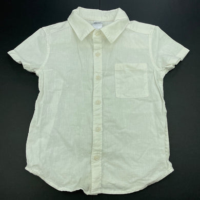 Boys Anko, linen / cotton short sleeve shirt, EUC, size 2,  
