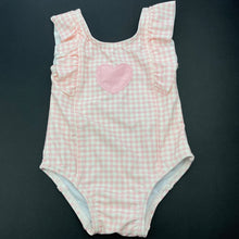 Load image into Gallery viewer, Girls Target, pink check swim one-piece, FUC, size 00,  
