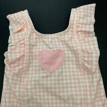 Load image into Gallery viewer, Girls Target, pink check swim one-piece, FUC, size 00,  
