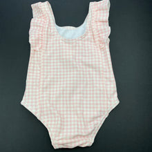 Load image into Gallery viewer, Girls Target, pink check swim one-piece, FUC, size 00,  