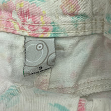 Load image into Gallery viewer, Girls Target, floral stretch denim shorts, adjustable, GUC, size 9,  