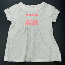 Load image into Gallery viewer, Girls Carters, embroidered lightweight cotton top, FUC, size 12 months,  