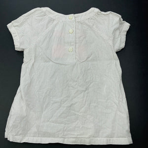 Girls Carters, embroidered lightweight cotton top, FUC, size 12 months,  