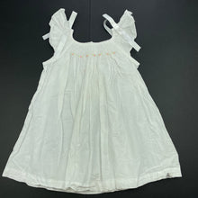 Load image into Gallery viewer, Girls Virgil, embroidered lightweight cotton dress, no size, armpit to armpit: 25cm, FUC, size 0, L: 38cm