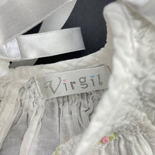 Load image into Gallery viewer, Girls Virgil, embroidered lightweight cotton dress, no size, armpit to armpit: 25cm, FUC, size 0, L: 38cm