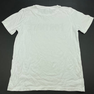 Boys Fortnite, white cotton t-shirt / top, GUC, size 10,  