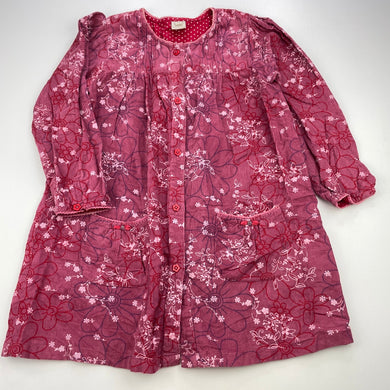 Girls Eternal Creation, floral corduroy cotton casual dress, GUC, size 5, L: 53cm