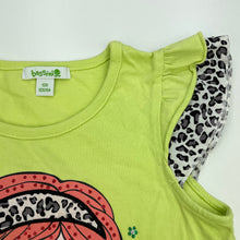 Load image into Gallery viewer, Girls Bossini, green cotton casual dress, EUC, size 6, L: 49cm
