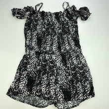 Load image into Gallery viewer, Girls MANOR kids, black &amp; white summer playsuit, EUC, size 9-10,  