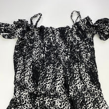 Load image into Gallery viewer, Girls MANOR kids, black &amp; white summer playsuit, EUC, size 9-10,  