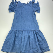 Load image into Gallery viewer, Girls Carters, lightweight open-shoulder dress, EUC, size 7, L: 68cm