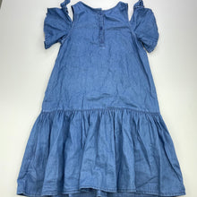 Load image into Gallery viewer, Girls Carters, lightweight open-shoulder dress, EUC, size 7, L: 68cm