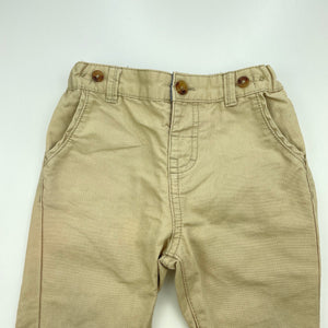 Boys Dymples, cotton chino pants, adjustable, Inside leg: 33cm, FUC, size 2,  