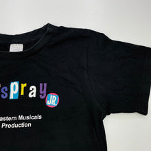 Load image into Gallery viewer, Girls black, cotton t-shirt / top, GUC, size 6,  