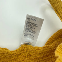Load image into Gallery viewer, Girls Anko, mustard crinkle cotton summer top, FUC, size 8,  