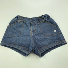 Load image into Gallery viewer, Girls Papoose, lightweight cotton shorts, adjustable, GUC, size 4,  