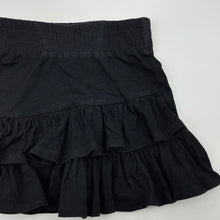 Load image into Gallery viewer, Girls Bardot Junior, black cotton skirt, elasticated, L: 27cm, FUC, size 5,  