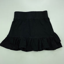 Load image into Gallery viewer, Girls Bardot Junior, black cotton skirt, elasticated, L: 27cm, FUC, size 5,  