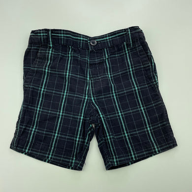 Boys H&T, checked cotton shorts, adjustable, GUC, size 2,  