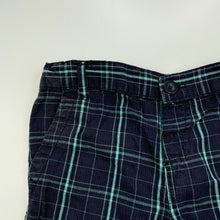 Load image into Gallery viewer, Boys H&amp;T, checked cotton shorts, adjustable, GUC, size 2,  
