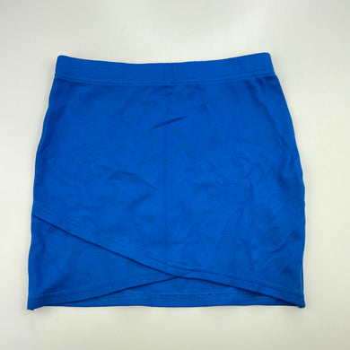 Girls Bardot Junior, blue stretchy skirt, elasticated, L: 28cm, GUC, size 6,  