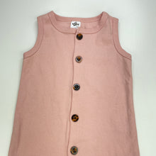 Load image into Gallery viewer, Girls Baby Berry, ribbed stretchy romper, EUC, size 1,  
