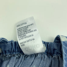 Load image into Gallery viewer, Girls Anko, chambray cotton summer dress, GUC, size 1, L: 42cm