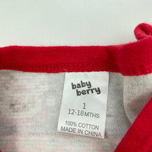 Load image into Gallery viewer, Boys Baby Berry, cotton Christmas t-shirt / top, GUC, size 1,  