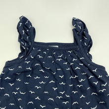 Load image into Gallery viewer, Girls Anko, navy cotton summer romper, EUC, size 0,  