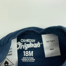 Load image into Gallery viewer, Boys Osh Kosh, navy cotton t-shirt / top, dinosaur, GUC, size 1,  