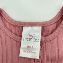Load image into Gallery viewer, Girls Mango, ribbed lightweight playsuit, EUC, size 0,  