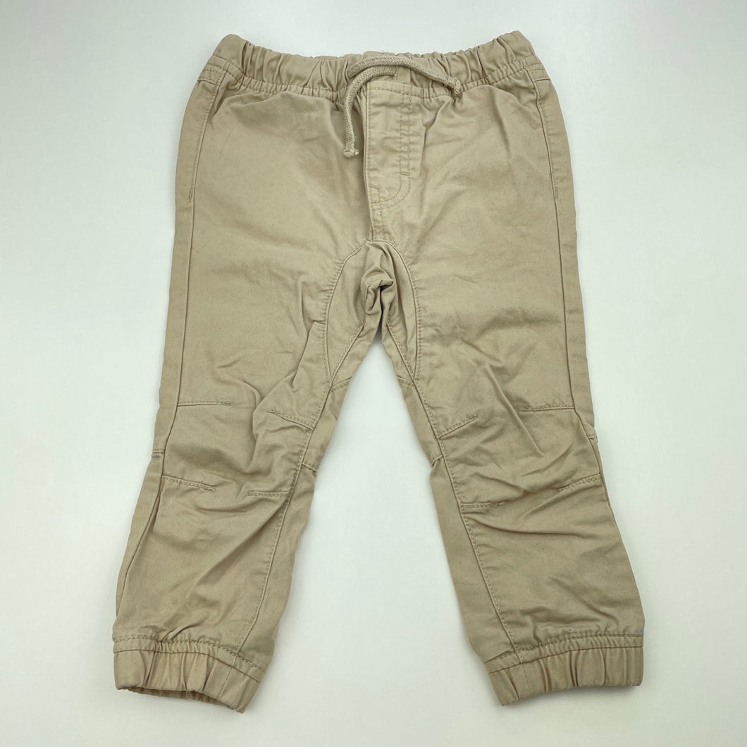 Boys Dymples, cotton casual pants, elasticated, GUC, size 1,  