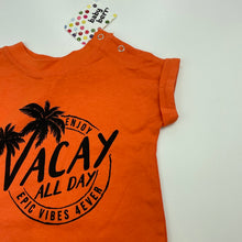 Load image into Gallery viewer, Boys Baby Berry, orange cotton t-shirt / top, NEW, size 00,  