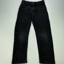 Load image into Gallery viewer, Boys Target, dark stretch denim jeans, adjustable, Inside leg: 47cm, FUC, size 6,  