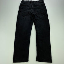 Load image into Gallery viewer, Boys Target, dark stretch denim jeans, adjustable, Inside leg: 47cm, FUC, size 6,  