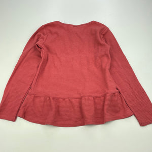 Girls Anko, long sleeve peplum top, EUC, size 6,  