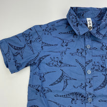 Load image into Gallery viewer, Boys KID, cotton short sleeve shirt, dinosaurs, EUC, size 6,  