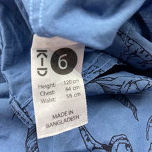 Load image into Gallery viewer, Boys KID, cotton short sleeve shirt, dinosaurs, EUC, size 6,  