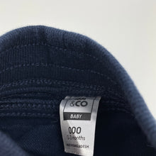 Load image into Gallery viewer, Boys Kids &amp; Co, blue stretch denim pants, elasticated, GUC, size 000,  