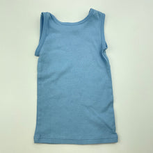 Load image into Gallery viewer, unisex Target, blue cotton singlet top, elephant, EUC, size 000,  