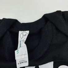 Load image into Gallery viewer, unisex Rabbit Skins, black cotton bodysuit / romper, GUC, size 00,  