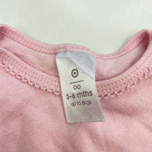 Load image into Gallery viewer, Girls Target, pink cotton bodysuit / romper, GUC, size 00,  