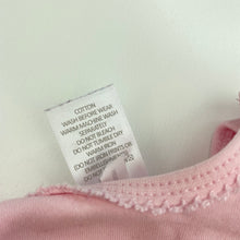 Load image into Gallery viewer, Girls Target, pink cotton bodysuit / romper, GUC, size 00,  