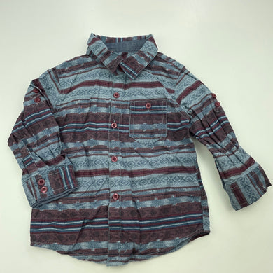 Boys Pumpkin Patch, lightweight cotton long sleeve shirt, GUC, size 1,  