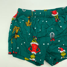 Load image into Gallery viewer, unisex Dr Seuss, The Grinch cotton pyjama shorts, EUC, size 00,  