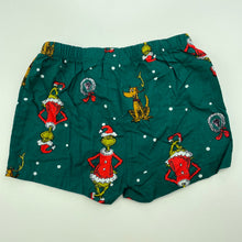 Load image into Gallery viewer, unisex Dr Seuss, The Grinch cotton pyjama shorts, EUC, size 00,  